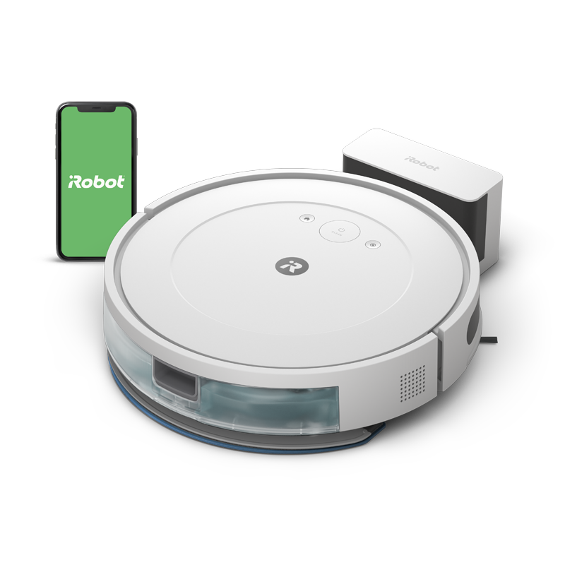 Roomba Combo® Essential valge robottolmuimeja põrandapesufunktsiooniga