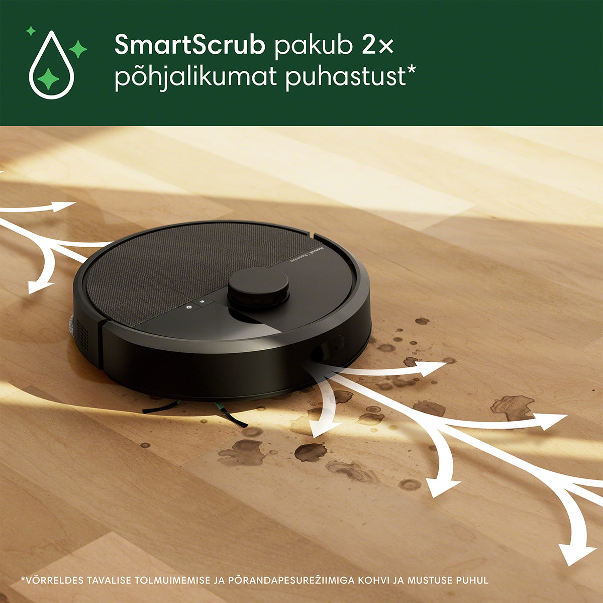 Roomba® Plus 405 Combo robottolmuimeja + AutoWash™ dokk