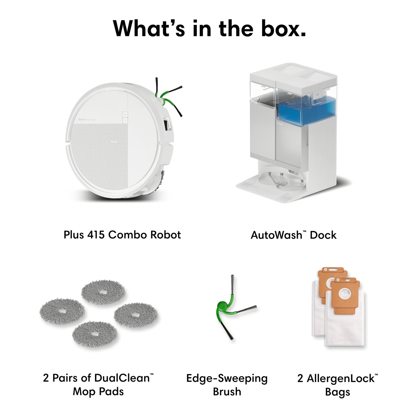 Roomba® 415 Combo robots + AutoWash™ Dock