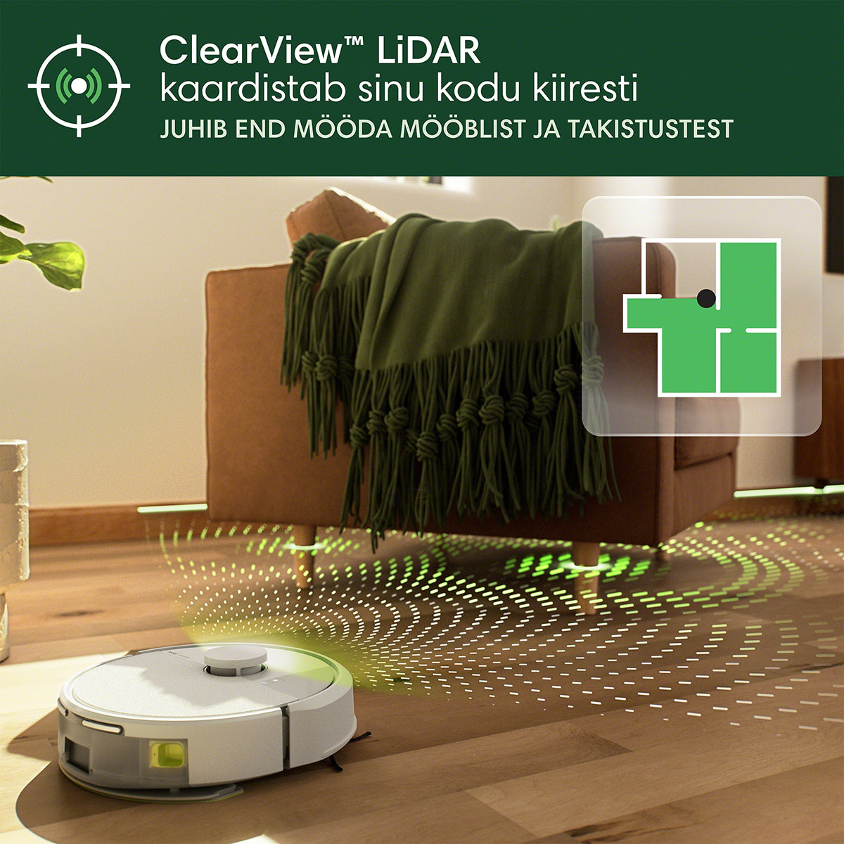 Roomba® 105 Combo robottolmuimeja + AutoEmpty™ dokk