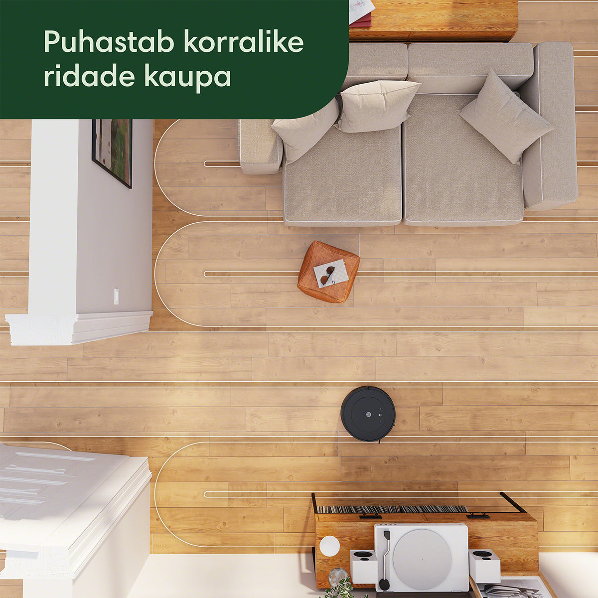 Roomba Combo® Essential must robottolmuimeja põrandapesufunktsiooniga