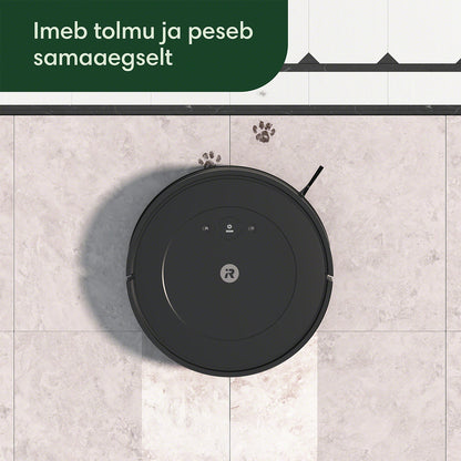 Roomba Combo® Essential must robottolmuimeja põrandapesufunktsiooniga
