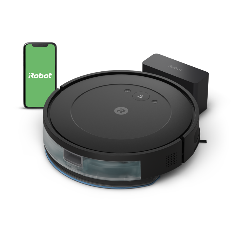 Roomba Combo® Essential must robottolmuimeja põrandapesufunktsiooniga
