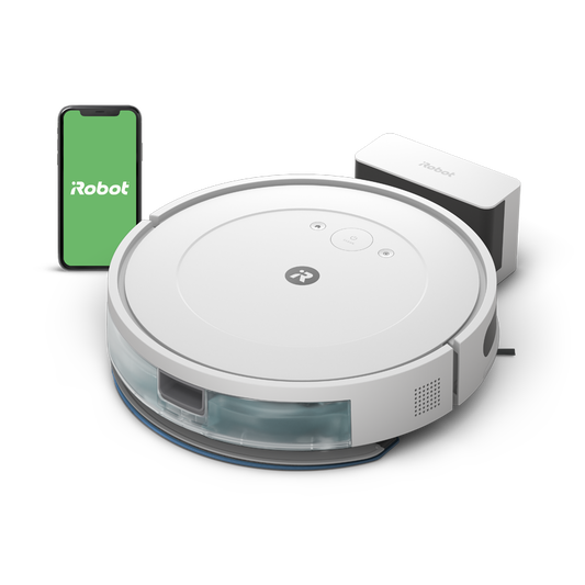 Roomba Combo® Essential valge robottolmuimeja põrandapesufunktsiooniga